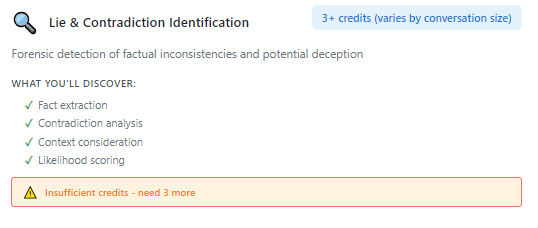 Lie and Contradiction Detection